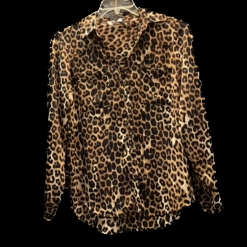 Leopard 2 Pocket Blouse